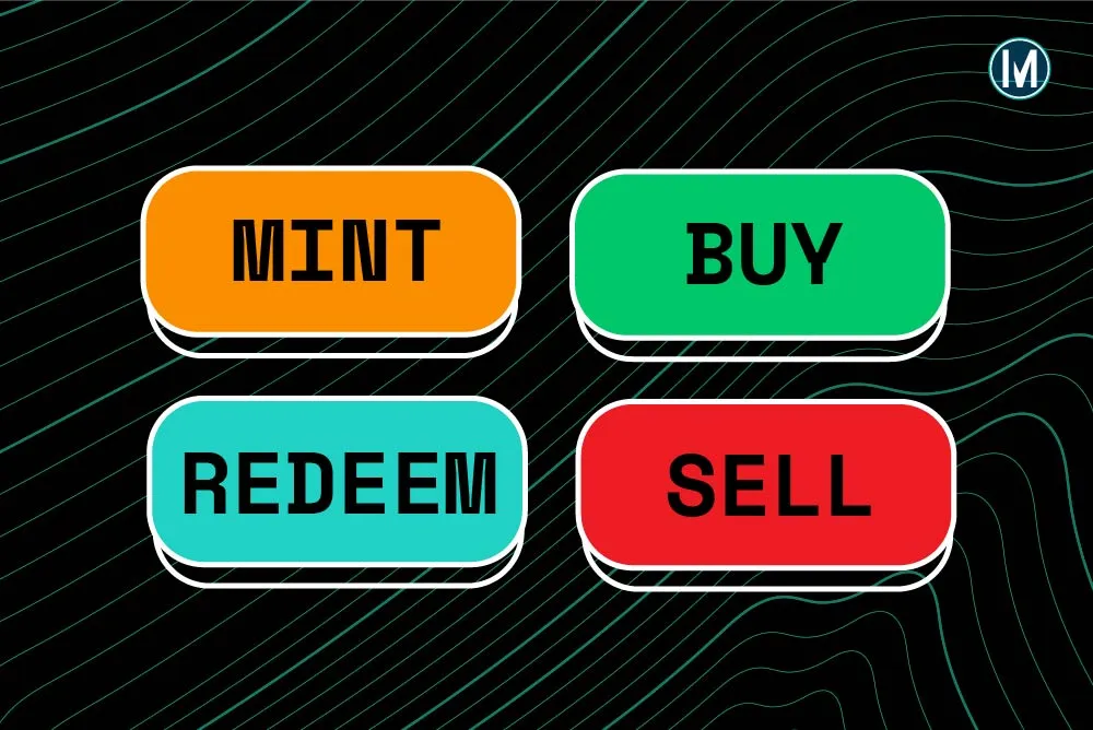 What’s the difference between buy/sell and mint/redeem?